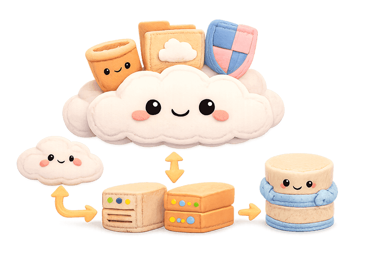 Cloud architecture illustration