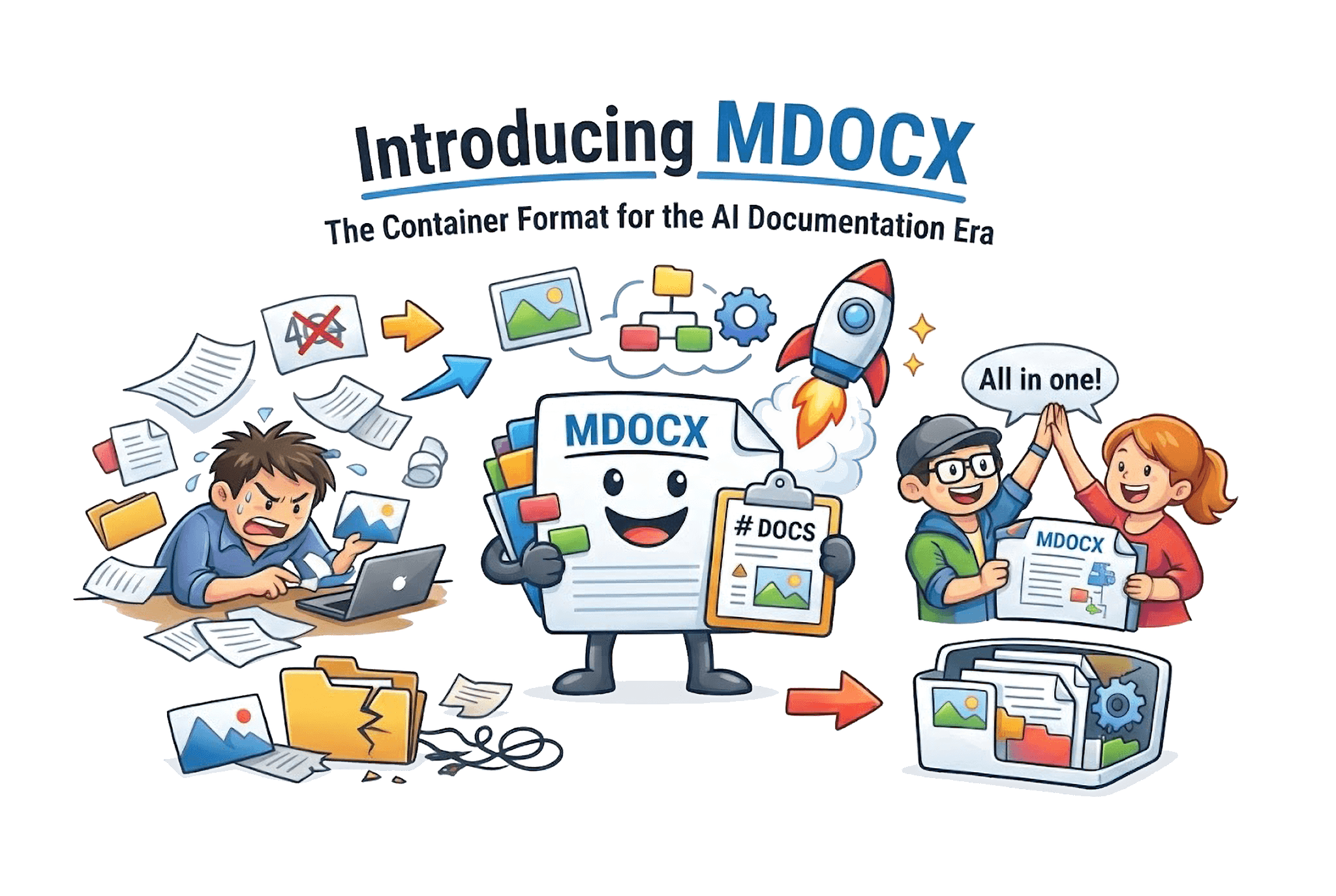 illustration of MDOCX format
